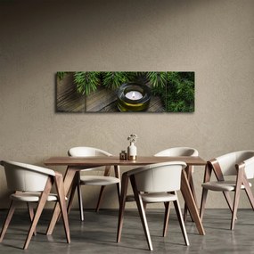 Obraz - świeca bożonarodzeniowa (170x50 cm)