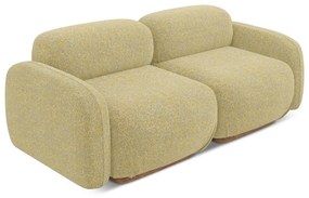 Żółta sofa modułowa 190 cm Ailani – Makamii