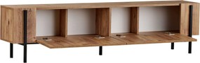 Stolik RTV ZENORI 180 cm, sosna Atlantic/czarny