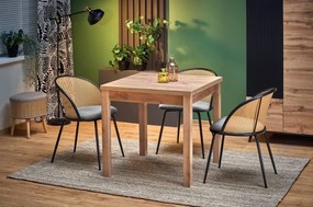 Krzesło tapicerowane K508 VELVET szare HALMAR