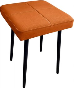 Taboret MAX podstawa czarna : Kolor Stelaża - Czarny , Kolor tkaniny - EKO-SKÓRA - 20D, Typ tkaniny - Eko-skóra