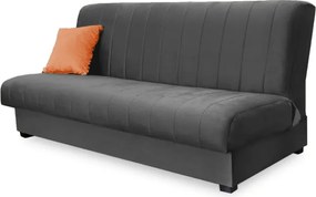 Sofa z Funkcją Spania SIGMA Rozkładana Wersalka Dwuosobowa Szara Nowoczesna do Salonu