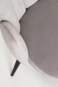 Zestaw 4 Krzese Hand Aksamitne Czarne Nogi