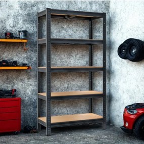 Jurhan Regał o dużej nośności HEAVY, maks. 875kg, 90x40x180cm, czarny