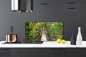 Szkło Ozdobne do Kuchni Most w Sercu Dżungli