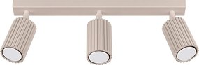 Lampa Sufitowa Minimalistyczny Karbon, Aluminium - 3 Źródło - L.45 X H.16.5 Cm - Taupe