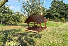 Nido Karmnik dla ptaków 30 x 25 x 23 cm, corten CORGARDEN 1039