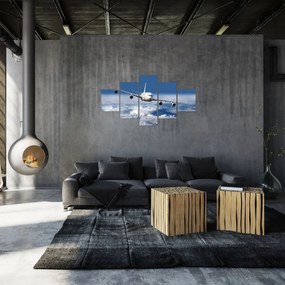 Obraz - Samolot w chmurach (125x70 cm)