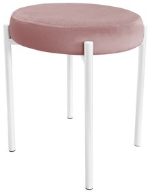 TABORET DIOR STOŁEK LOFT metal podstawa biała MG58