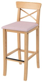 Pokrowiec na krzesło barowe Ingolf z tapicerowanym siedziskiem