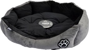 Szare zamszowe legowisko dla psów ø 50 cm Flakes – Love Story