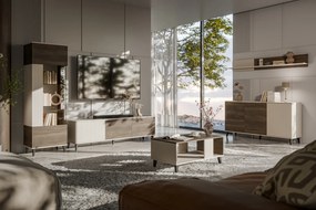 Komoda z ryflowanym frontem Random 2 KM-2 Halmar