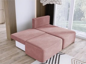 Narożnik TILIA wolnostojący układ L strona Prawa z funkcją spania w tkaninie Tilia 62