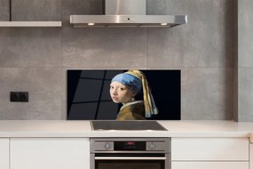 Panel szklany do Kuchni Dziewczyna z Perłą - Johannes Vermeer