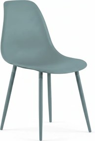 Krzesło do kuchni OSAKA plastikowe, petrolowe