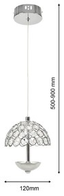 LAMPA WISZĄCA VENUS 1x5W LED