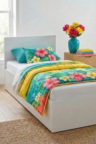 Białe Pojedyncze Łóżko Z Pojemnikiem 90X200 K3-H60