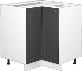 Szafka narożna antracytowo-złoty 80.5x51.6x82 fame-line