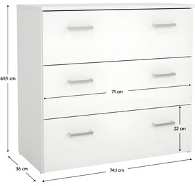 Komoda GARBO 3, biały