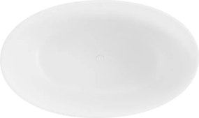 Mexen Parma wanna wolnostojąca z konglomeratu 160 x 95 cm, biała mat - 57231609500