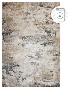 Szarobeżowy dywan odpowiedni do prania 152x230 cm Lila Abstract – Flair Rugs