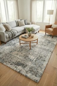 Kremowy dywan shaggy w skandynawskim stylu Z1-F67