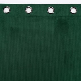 Zielona sztruksowa zasłona 140x260 cm Casual – douceur d'intérieur