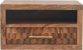 Artisan Furniture Lite drewno Wisząca Szafka Nocna Arno w Odcieniu Złotego Tiku