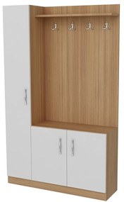 Zestaw do przedpokoju Naturel White and Teak