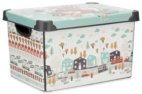 Pojemnik na zabawki z pokrywą BEEP BEEP, 22 l