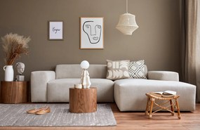 Dywan nowoczesny Stella biało-szary koło 195 cm x 195 cm