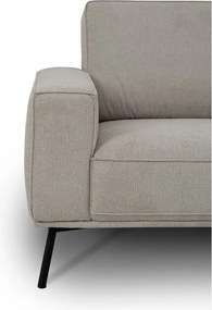 Szarobeżowy narożnik z tkaniny szenilowej (prawostronny/w kształcie litery L) Amsterdam – Scandic