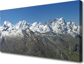 Obraz canvas na ścianę Majestat Śnieżnych Szczytów