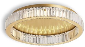 LAMPA KRYSZTAŁOWA PLAFON APP1724-C 60cm ZŁOTA SZCZOTKOWANA