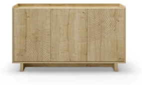 Komoda w dekorze dębu w naturalnym kolorze 140x80x40 cm Daira – Marckeric