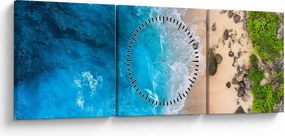 Obraz - Plaża w Indonezji (z zegarem) (90x30 cm)