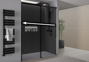 Drzwi prysznicowe przesuwne Soft-Close ze ścianką DX906 FLEX