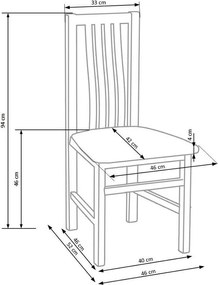 Klasyczne drewniane krzesło Paweł dąb sonoma