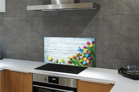 Szkło do Kuchni na Ścianę Wiosenne Jajka z Motylem