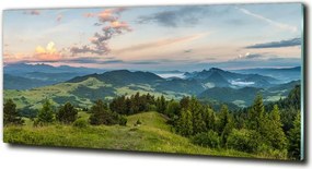Foto obraz szklany Panorama Pieniny