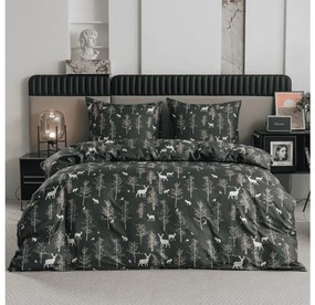 PrzytulneMieszkanie.pl PrzytulneMieszkanie.pl Pościel z mikrofibry OAK DEER ciemnozielony Rozmiar pościeli: 70 x 90 cm | 140 x 200 cm