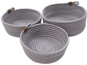 Dywan Koszyk pleciony Koszyki szare MEDLEY 000x000 Zestaw