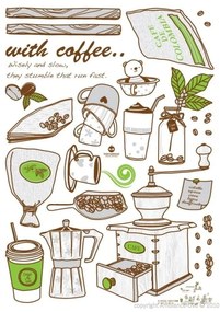 Naklejka Fanastick Coffee Grinder