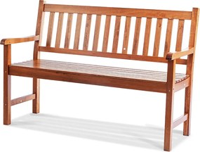 Ławka Ogrodowa z Drewna SucceBuy 127 cm, Nośność 363 kg, Meble Ogrodowe do Patio i Werandy