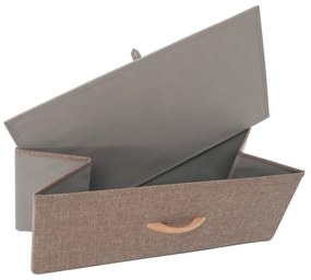 Komoda z szufladami z tkaniny HAZEL TYP 2, brązowy, M