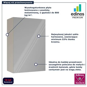 Kaszmirowa lustrzana szafka łazienkowa górna G1-A62