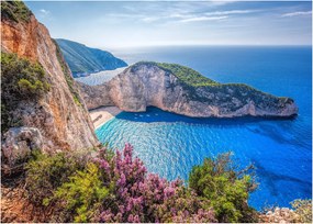 Obraz na szkle - Plaża Navagio, Grecja (70x50 cm)