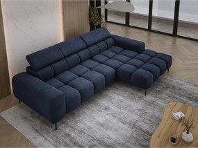 Narożnik PLAZA S Prawostronny z elektryczną regulacją siedziska w tkaninie CLOUD 79 WERSAL