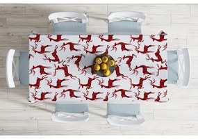 Świąteczny obrus z domieszką bawełny Minimalist Cushion Covers Christmas Tartan, 140x180 cm