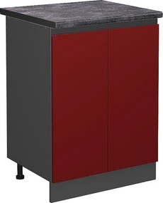 Szafki kuchenne czerwony 60x60x81.6 r-line
